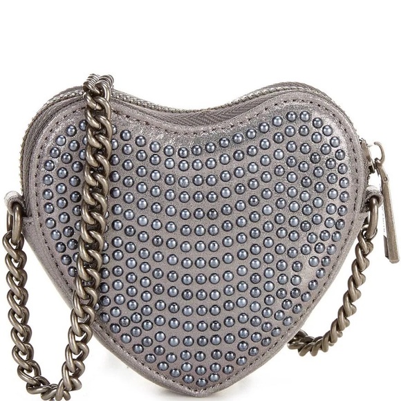 Kurt Geiger micro studded heart crossbody bag - Picture 3 of 9